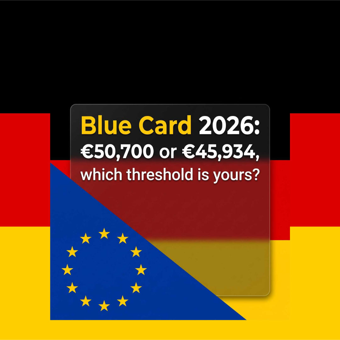 Blue Card 2026: €50,700 or €45,934, which threshold is yours?
